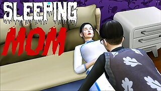 Son Fucks Korean Mom After Sharing The Same Room