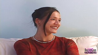 Gorgeous Brunette Makes A Hot Casting Video