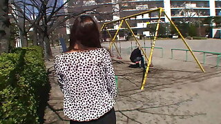Japanese dilettante wife fucks for the first time in front of the camera