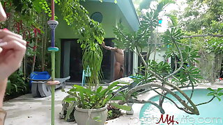 Horny Hotwife Explores HUGE BBC at Nudist Resort - Mackenzie Mace