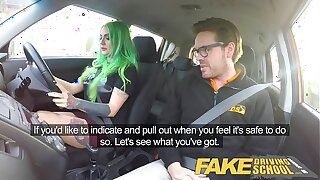 Fake Driving School Wild fuck ride for tattooed busty big ass handsomeness