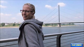 EVA ENGEL: Risky public flashing leads to best orgasm ever!